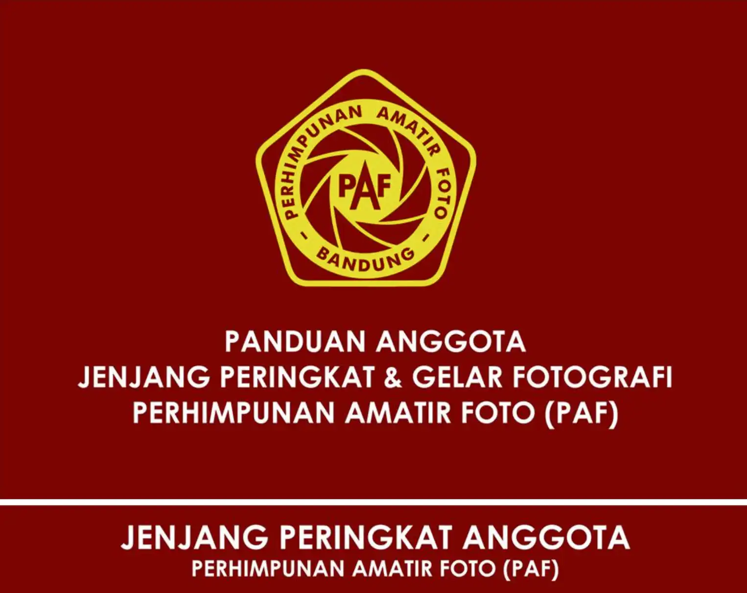 Jenjang Peringkat dan Gelar Fotografi PAF